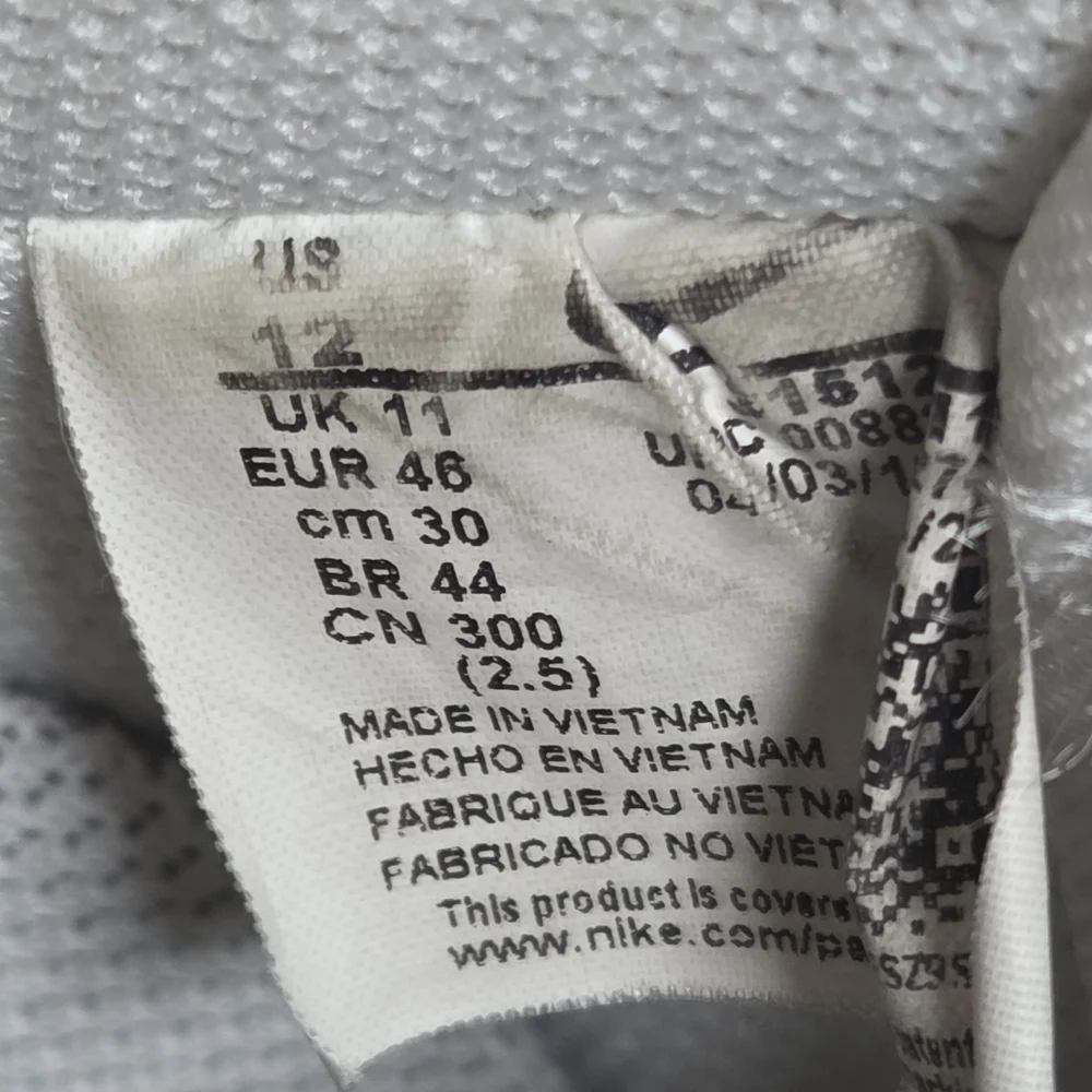 Nike Air Force 1 Low Sneakers In All White Color-way Size 12 Men’s